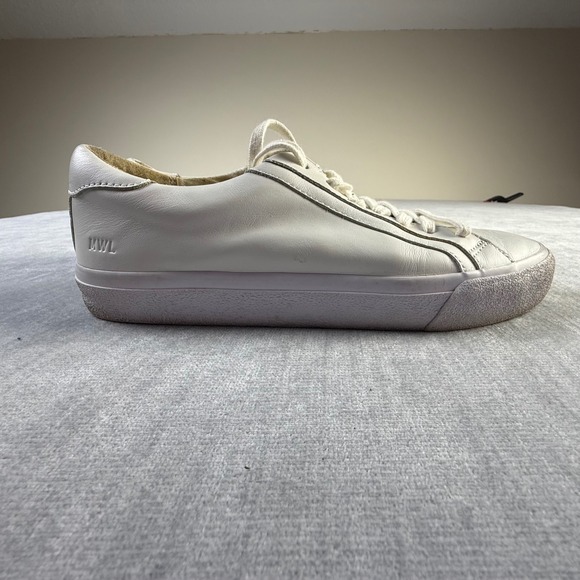 Madewell Sidewalk Low Top Sneakers White Leather Womens 8M MA134 FA20 - Picture 4 of 6